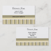 Stijlvol Visitekaartje Stripes (Voorkant / Achterkant)