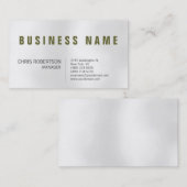 Stijlvol Visitekaartje Trendy Grey Light Manager (Voorkant / Achterkant)