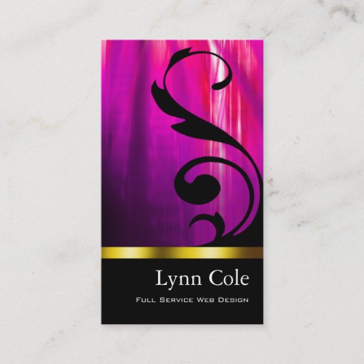 Stijlvol Visitekaartje (voor alle doeleinden) - "L (Voorkant)