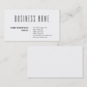 Stijlvol Visitekaartje voor Black & White Manager (Voorkant / Achterkant)