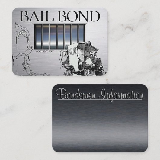 Stijlvol Visitekaartje voor borgtocht (Voorkant / Achterkant)