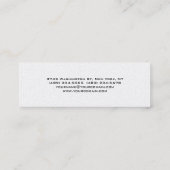 Stijlvol Visitekaartje voor moderne kunst (Achterkant)