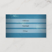 Stijlvol visitekaartje zwemtrainer (Achterkant)