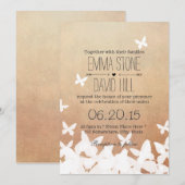 Stijlvol vliegveld Neutral Wedding Kaart (Voorkant / Achterkant)