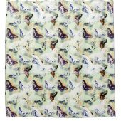 Stijlvol vlinder douchegordijn (Voorkant)