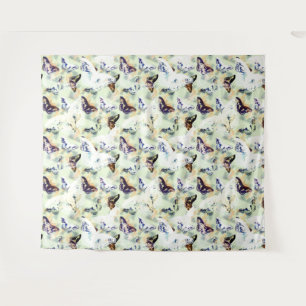 Stijlvol vlinder wandkleed