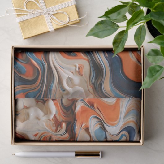 Stijlvol vloeibaar marmer tissuepapier (Geschenk)