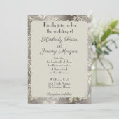 Stijlvol voethuwelijk kaart (Staand voorkant)