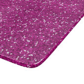 Stijlvol, warm roze glitter snijplank (Hoek)