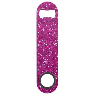 Stijlvol, warm roze glitter speed flessenopener
