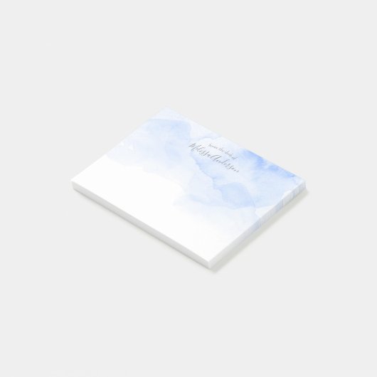 Stijlvol, Waterverf, Modern, Trendy, Chic Post-it® Notes (Schuin)