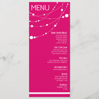 Stijlvol Weddenmenu | fuschia Menu