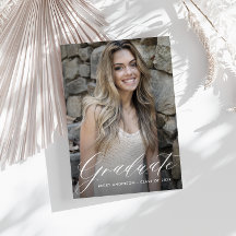 Stijlvol wit afstuderen Save the date