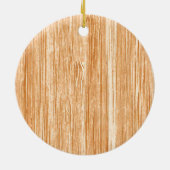 Stijlvol Witte staart Der Licht Hout Graan Deco Keramisch Ornament (Achterkant)