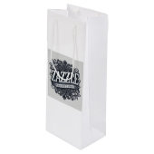 Stijlvol Zazzle-winkel logo Wijn Cadeautas (Voorkant Gekanteld)