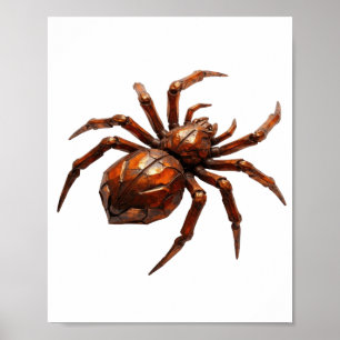 Stijlvol Zilver ABSTRACTE KUNST Artistiek Motief Poster