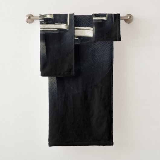 Stijlvol zilver Stirrups op het Engelse zadelzadje Bad Handdoek (Insitu)