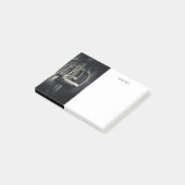 Stijlvol zilver Stirrups op het Engelse zadelzadje Post-it® Notes (Schuin)