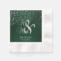Stijlvol zilveren Confetti Stippen | Diep donkergr