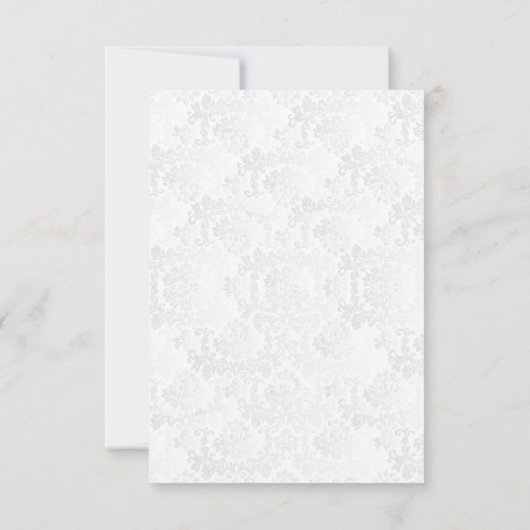 Stijlvol zilveren Confetti Stippen | Witte textuur Save The Date (Achterkant)