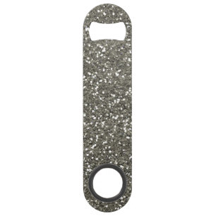 Stijlvol zilveren glitter speed flessenopener