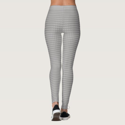 Stijlvol zilvergrijs metallisch zoals ovaal patroo leggings (Achterkant)