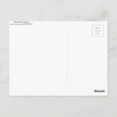 Stijlvol zwart hart briefkaart (Achterkant)