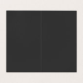 Stijlvol zwart, klassiek script Visitekaartje (Binnenkant ongevouwen)