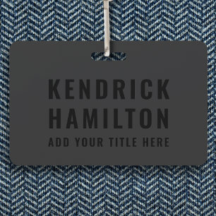 Stijlvol, zwart-out, modern, eenvoudig badge