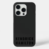 Stijlvol, zwart-out, modern, eenvoudig Case-Mate iPhone case (Achterkant)