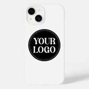 Stijlvol zwart QR-code ontwerp Elegant merk Case-Mate iPhone 14 Hoesje