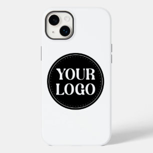 Stijlvol zwart QR-code ontwerp Elegant merk Case-Mate iPhone 14 Plus Hoesje