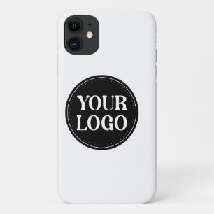 Stijlvol zwart QR-code ontwerp Elegant merk iPhone 11 Hoesje