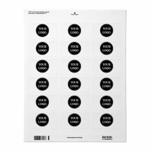 Stijlvol zwart QR-code ontwerp Elegant merk Etiket