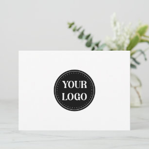 Stijlvol zwart QR-code ontwerp   Elegante merk Feestdagenkaart