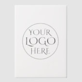 Stijlvol zwart QR-codeontwerp | Elegant merk Vellum Uitnodigingen (Voorkant)