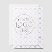 Stijlvol zwart QR-codeontwerp | Elegant merk Vellum Uitnodigingen (Offset (Uitnodiging))