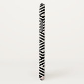 Stijlvol zwart roze zwart monogram van Latijns mod Case-Mate iPhone Case (Achterkant / rechts)