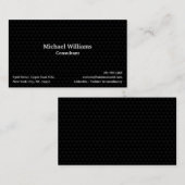 Stijlvol zwart Trendy Geometric Pattern Modern Chi Visitekaartje (Voorkant / Achterkant)