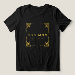 Stijlvol zwart Tri-Blend T-shirt voor trotse honde