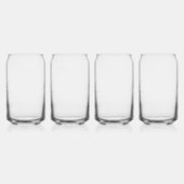 Stijlvol zwart wit handtekening script monogram blikvorm glas (Rechts)