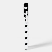 Stijlvol zwart-wit hartenpatroon Case-Mate iPhone case (Achterkant / Links)
