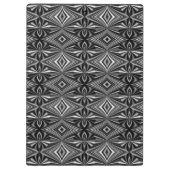  stijlvol zwart wit zilverpatroon klembord (Achterkant)