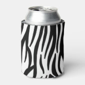 stijlvol, zwart-witzebrapad blikjeskoeler (Blikje Voorkant)