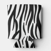 stijlvol, zwart-witzebrapad blikjeskoeler (Achterkant)