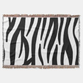 stijlvol, zwart-witzebrapad deken (Voorkant)