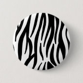 stijlvol, zwart-witzebrapad ronde button 5,7 cm (Voorkant)