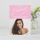 STIJLVOLE ELEGANTE SCRIPT 2 AFSCHEIDSPARTY UITNODI KAART (Staand voorkant)