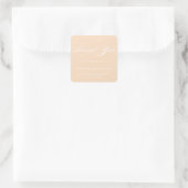 STIJLVOLE ELEGANTE SCRIPT BEDANKT STICKER (Tas)
