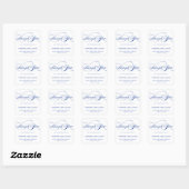 STIJLVOLE ELEGANTE SCRIPT BEDANKT STICKER (Vel)